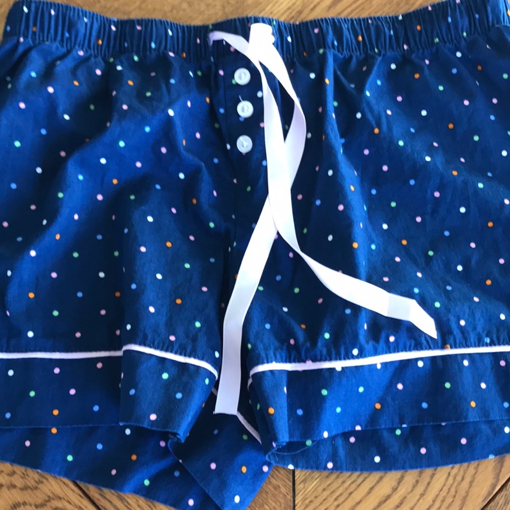 Bottoms Out Gal Sleep Shorts Size S Navy